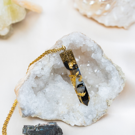 Galactic Labradorite Crystal Pendant