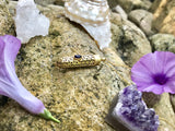 Mystic Golden Amethyst Flower Of Life Amulet Pendant For Creation, Empowerment & Protection