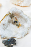 Galactic Labradorite Crystal Healing Pendant For Channeling, Protection & Grounding