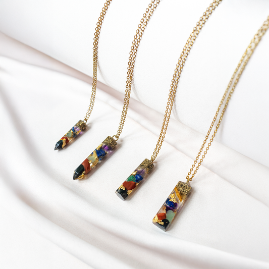 7-Chakra Rainbow Crystal Pendant