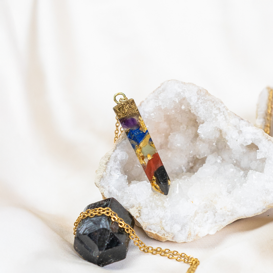 7-Chakra Rainbow Crystal Pendant