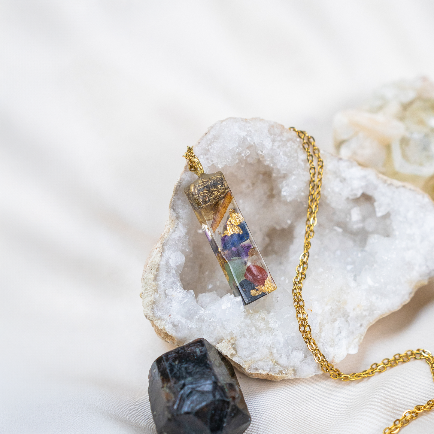 7-Chakra Rainbow Crystal Pendant