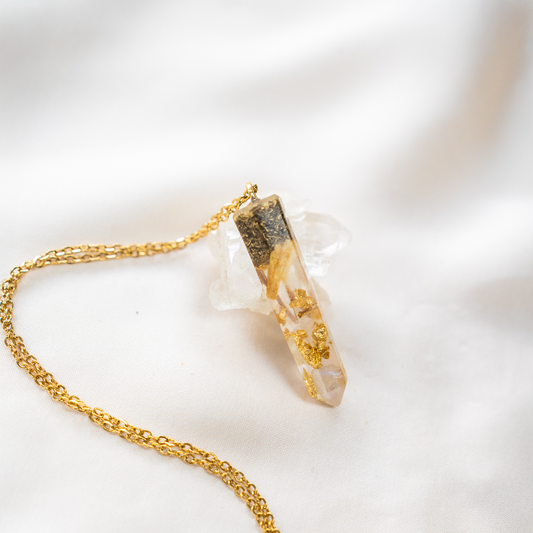 Cosmic Angelic Vibrations Crystal Pendant