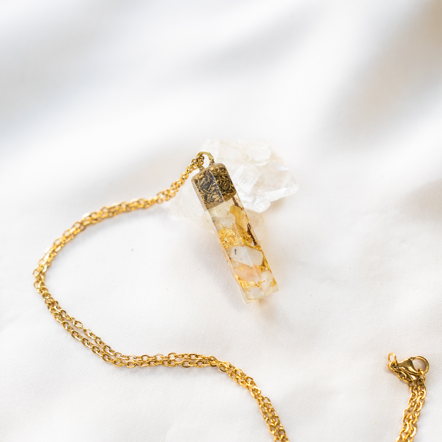 Cosmic Angelic Vibrations Crystal Pendant