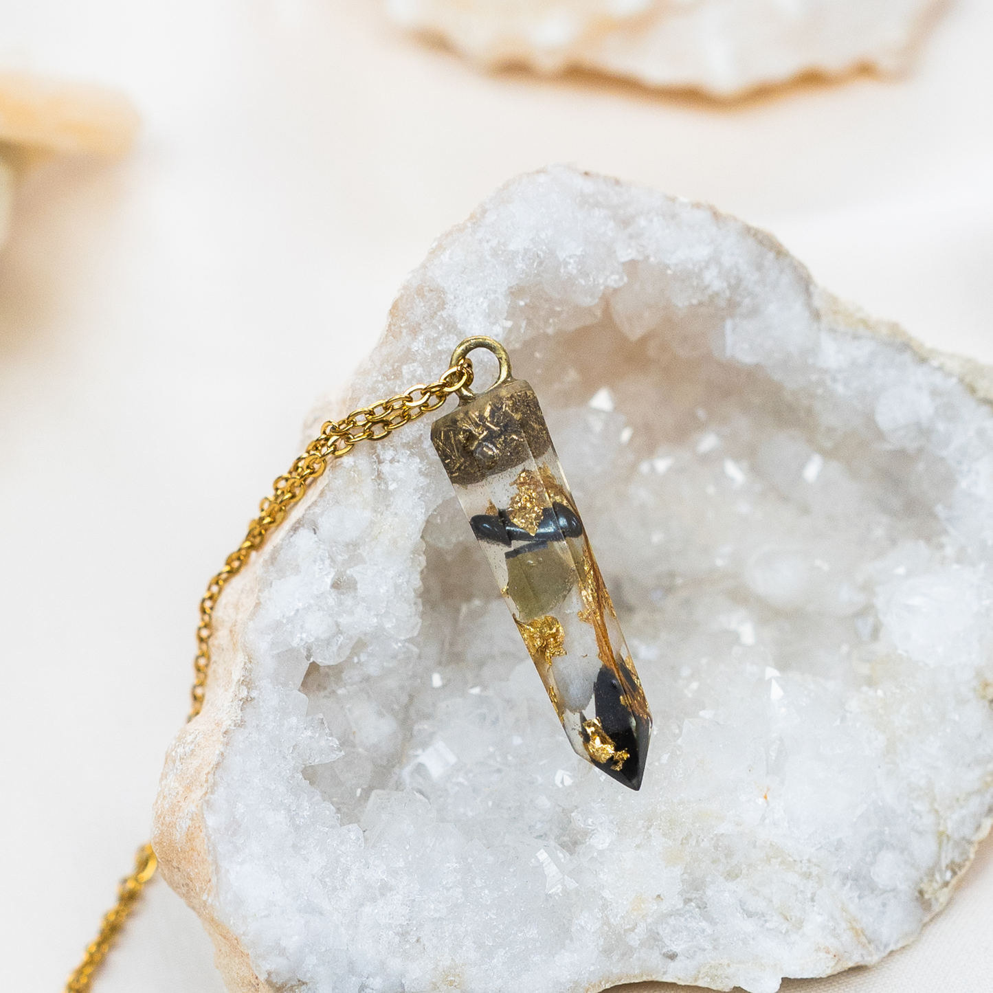 Galactic Labradorite Crystal Pendant