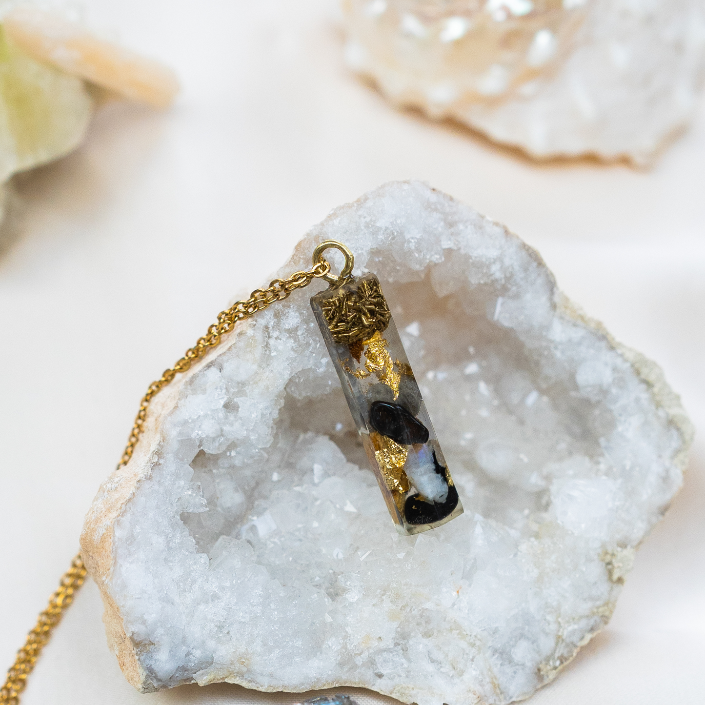 Galactic Labradorite Crystal Pendant