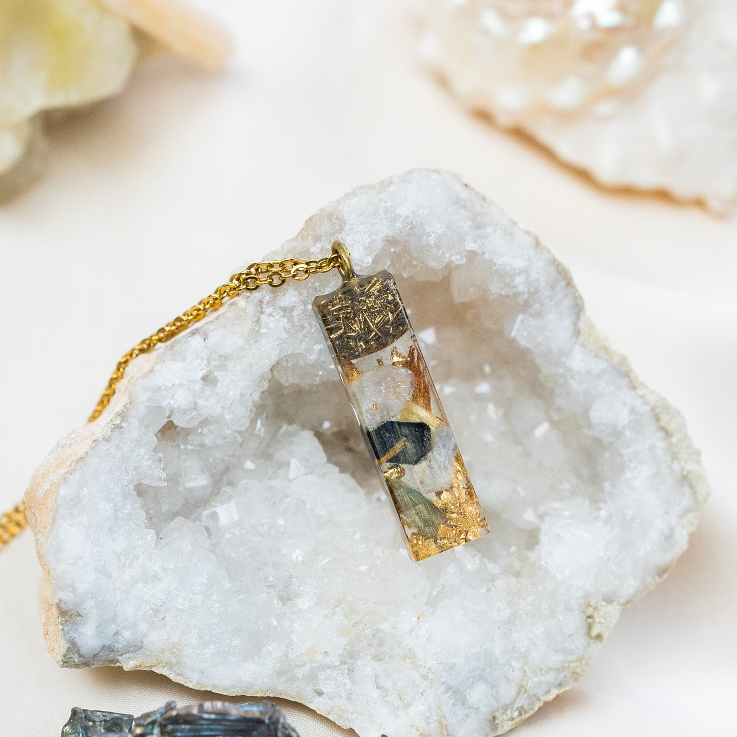 Galactic Labradorite Crystal Pendant