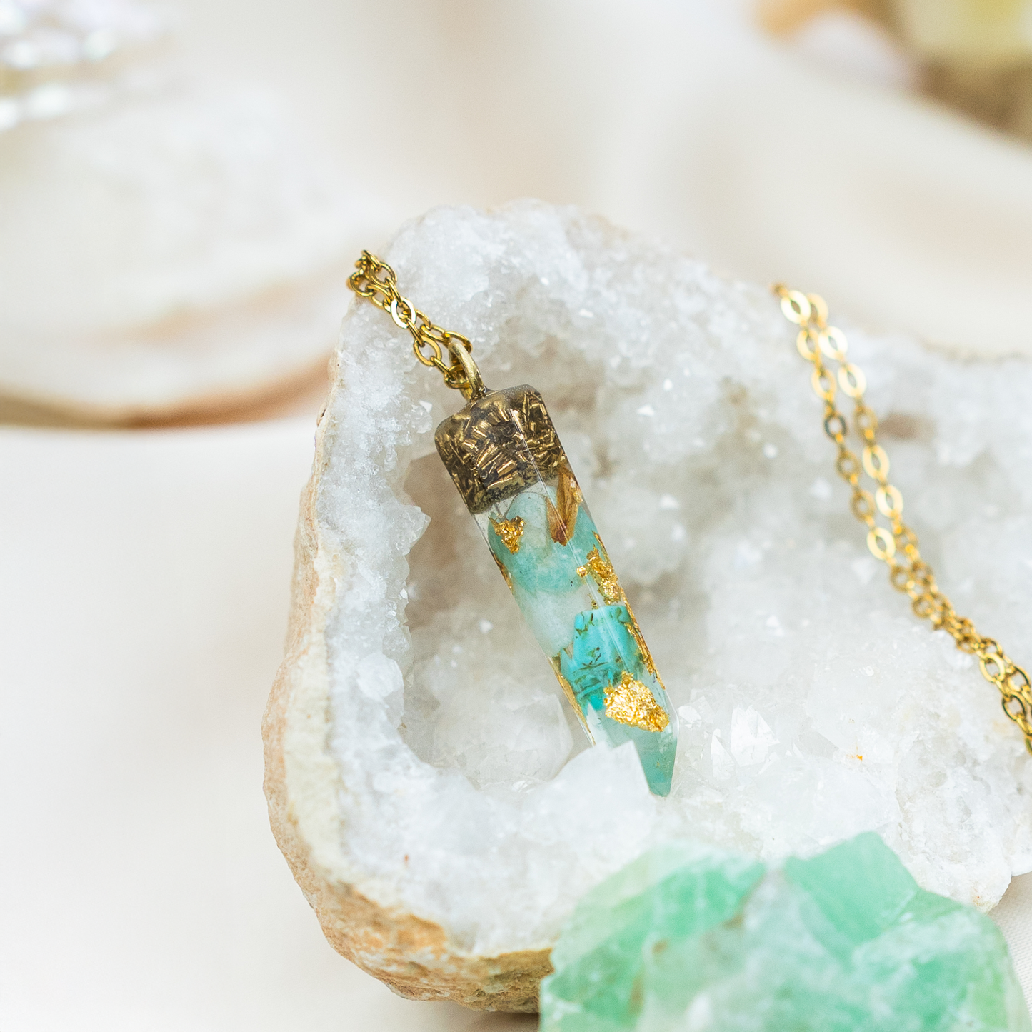 Sea Godd(ess) Crystal Pendant