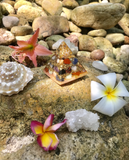 Unicorn Rainbow Seashell Sacred Geometry Orgone Orgonite® Pyramid For Gratitude, Grace & Abundance